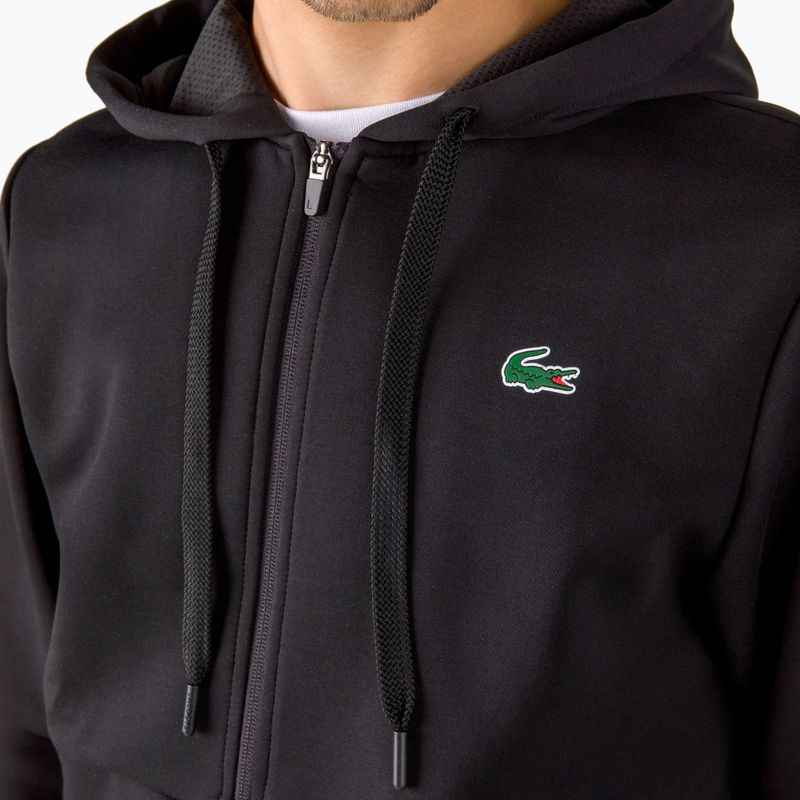 Lacoste pánska tenisová mikina čierna SH9676 5