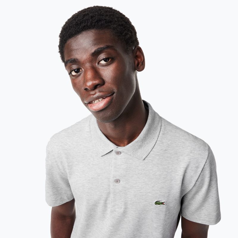 Pánske polo košeľa Lacoste  DH0783 silver chine 4