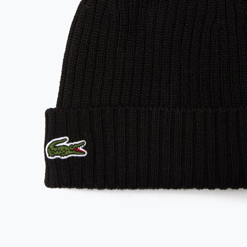 Zimná čiapka Lacoste RB0001 black 2