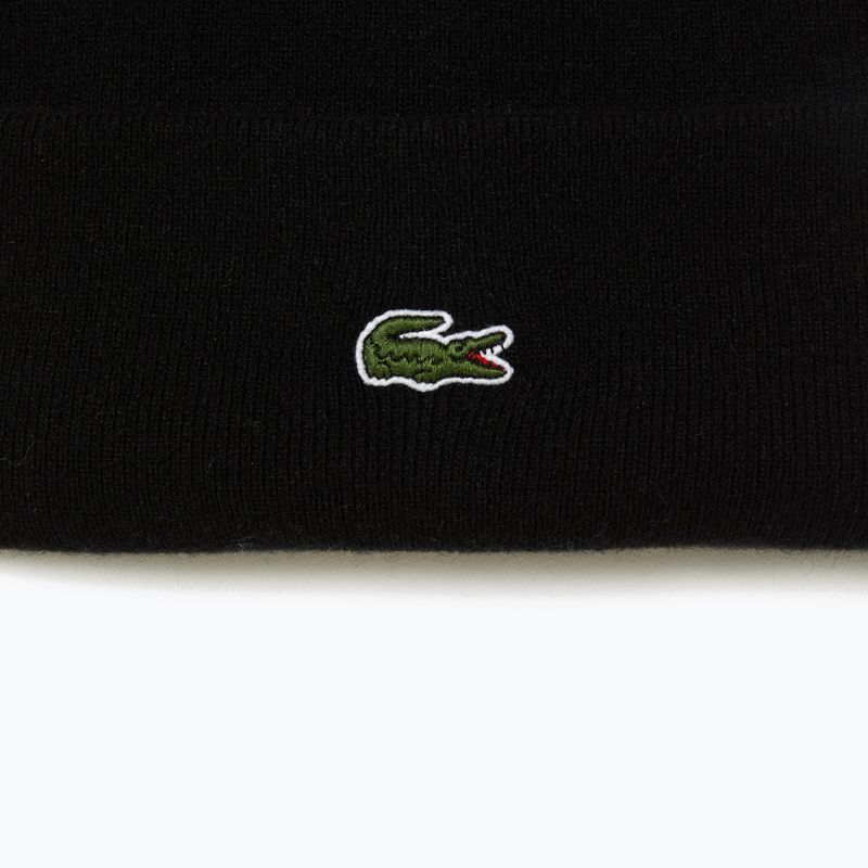 Zimná čiapka Lacoste RB9825 black 2