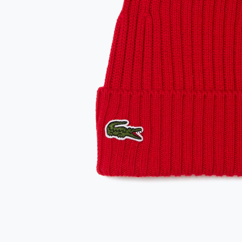 Zimná čiapka Lacoste RB0001 red 2