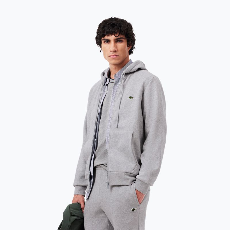 Lacoste pánska tepláková súprava WH2528 silver chine 4