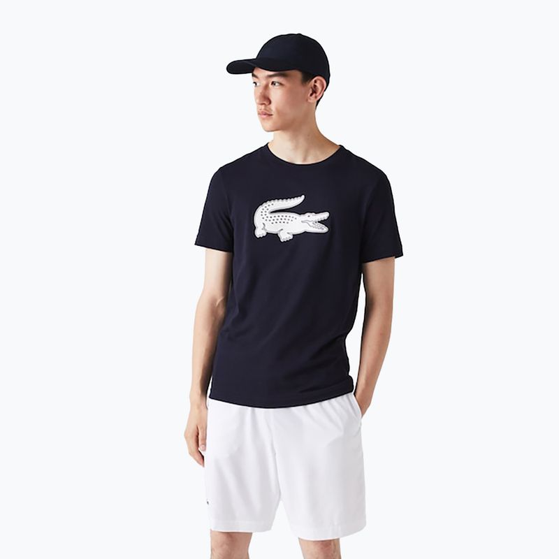 Lacoste pánske tenisové tričko tmavomodré TH2042 2