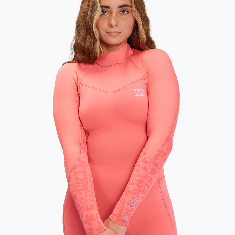 Neoprén dámsky Billabong 4/3 mm Synergy BZ Full vintage coral 4