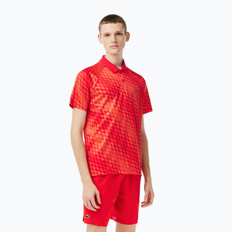 Lacoste pánske tenisové polo tričko červené DH5174
