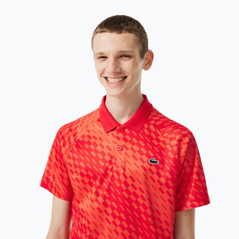 Lacoste pánske tenisové polo tričko červené DH5174 3