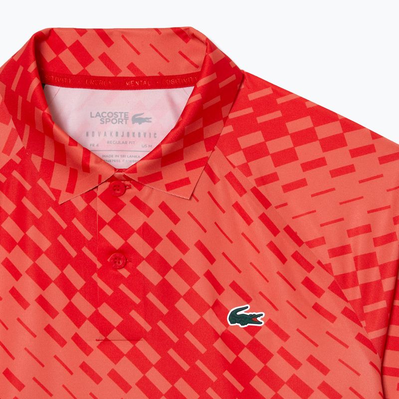 Lacoste pánske tenisové polo tričko červené DH5177 5