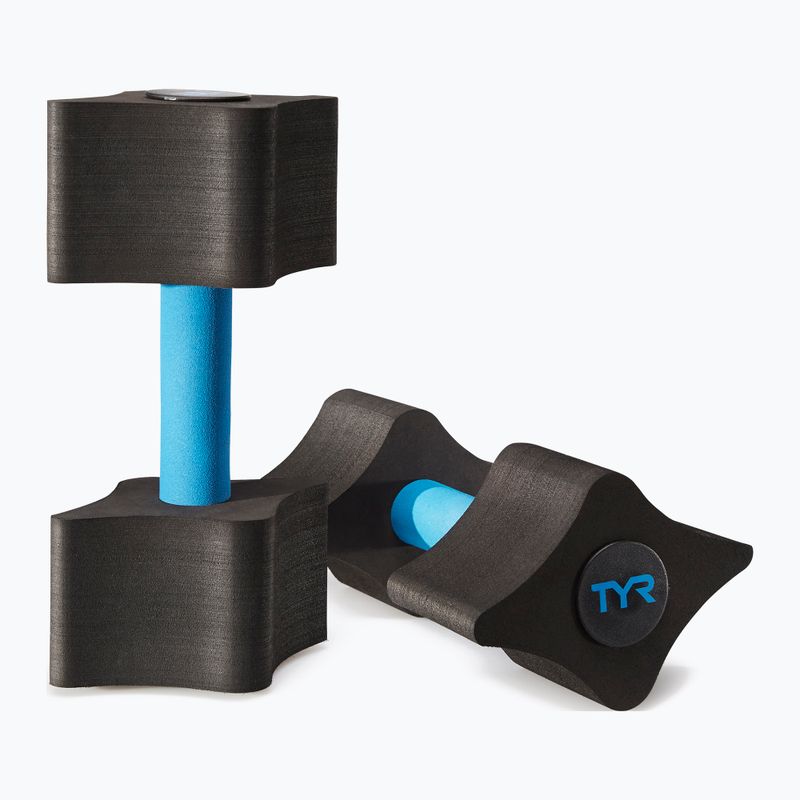 Činky na aquafitness TYR Aquatic Resistance Dumbbells black/blue