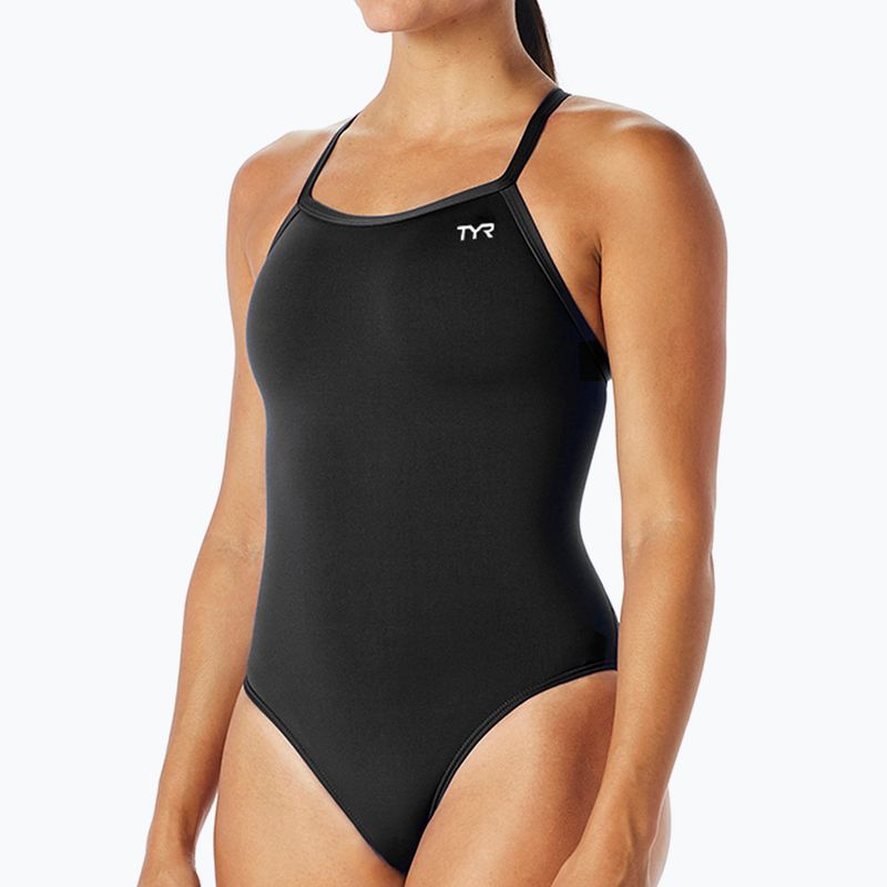 Dámske jednodielne plavky TYR Solid Diamondfit Durafast Elite black