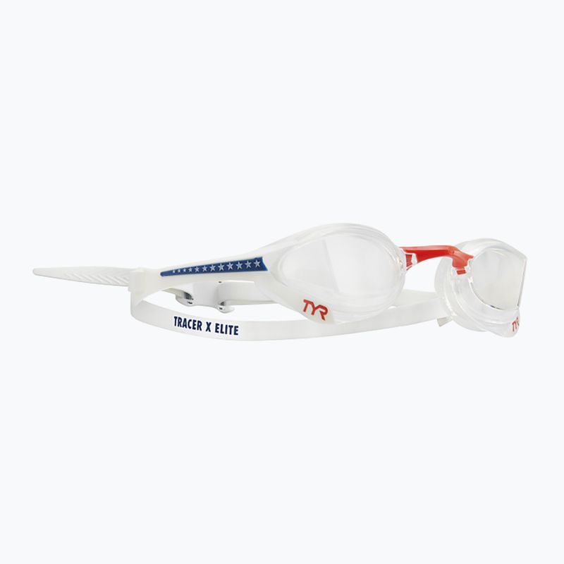 Plavecké okuliare TYR Tracer-X Elite Racing číre/červené/navy LGTRXEL_642 7