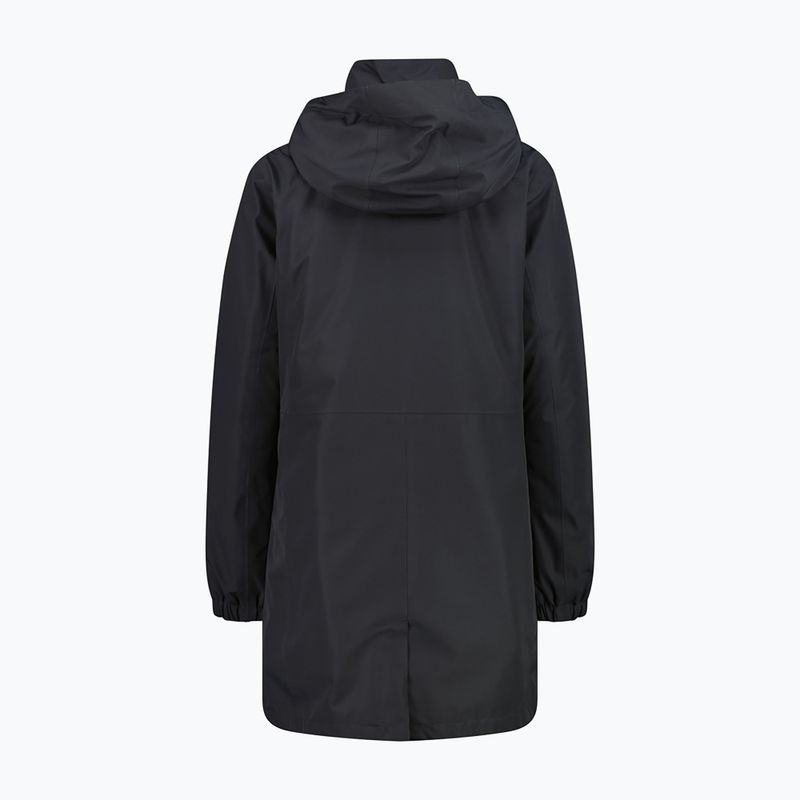 Dámsky kabát do dažďa CMP 36Z2026D Zip Hood Parka antracite 2