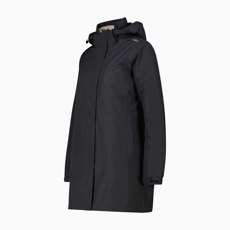 Dámsky kabát do dažďa CMP 36Z2026D Zip Hood Parka antracite 3