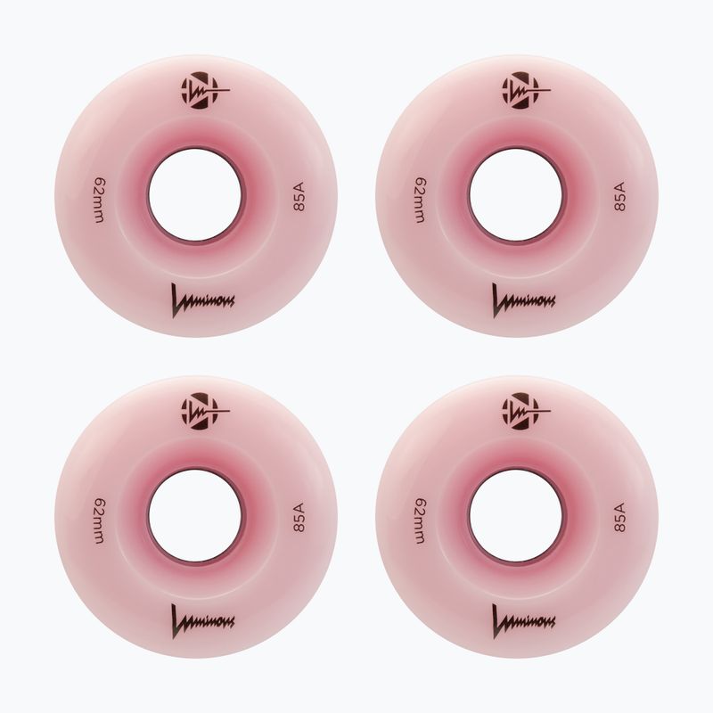 Kolieska na in-line korčule FR Skates Luminous Led Quad Wheel 62mm/85A Sixies 6LED X4 flamingo 2