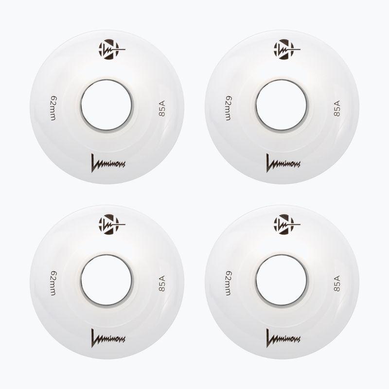 Kolieska na in-line korčule FR Skates Luminous Led Quad Wheel 62mm/85A Sixies 6LED X4 white 2