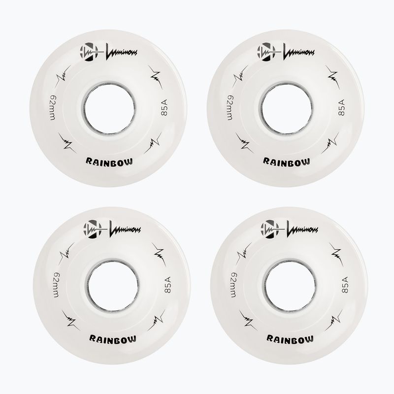 Kolieska na in-line korčule FR Skates Luminous Led Quad Wheel 62mm/85A Sixies 6LED X4 rainbow/white 2