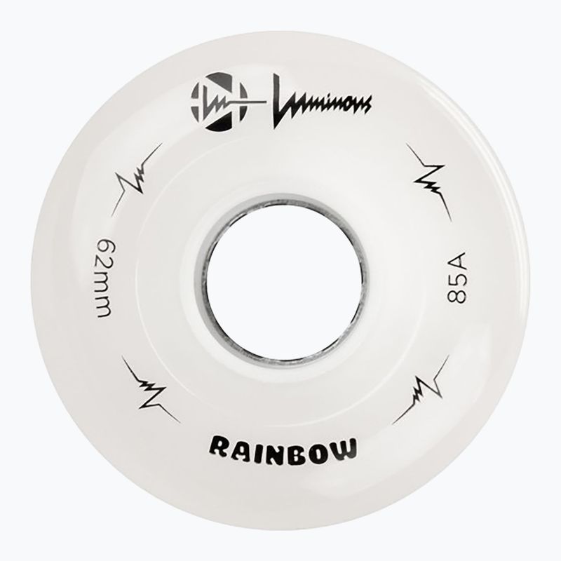 Kolieska na in-line korčule FR Skates Luminous Led Quad Wheel 62mm/85A Sixies 6LED X4 rainbow/white 3