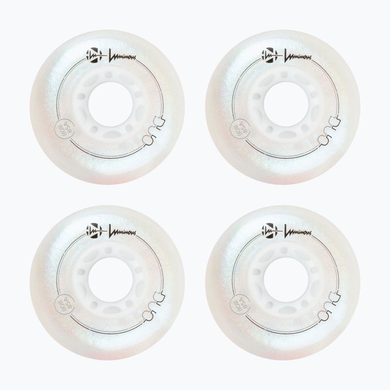 Kolieska na in-line korčule Luminous Led Wheels Duo 80mm/85A X4 white/pearl 2
