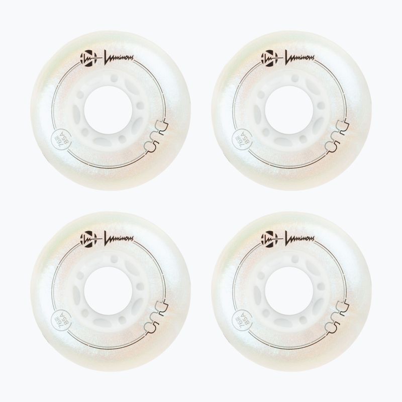 Kolieska na in-line korčule Luminous Led Wheels Duo 76mm/85A X4 white/pearl 2