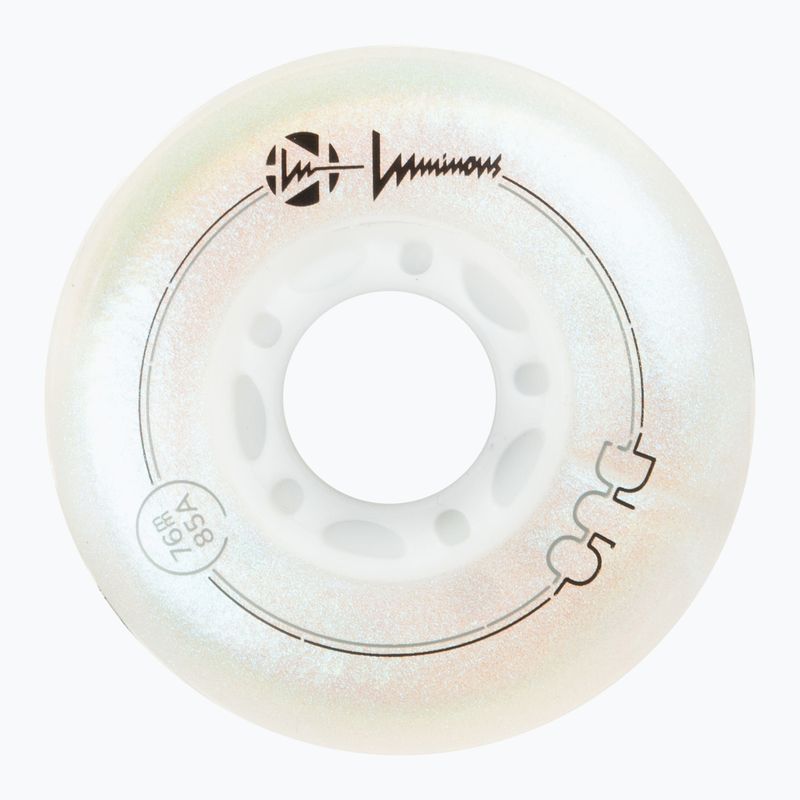 Kolieska na in-line korčule Luminous Led Wheels Duo 76mm/85A X4 white/pearl 3