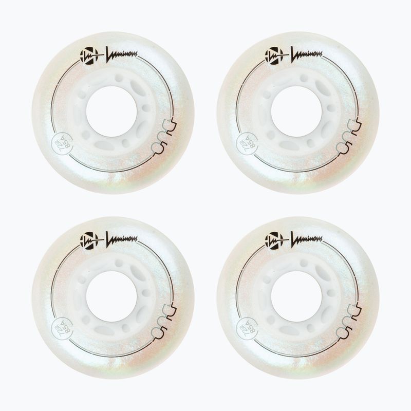 Kolieska na in-line korčule Luminous Led Wheels Duo 72mm/85A X4 white/pearl 2
