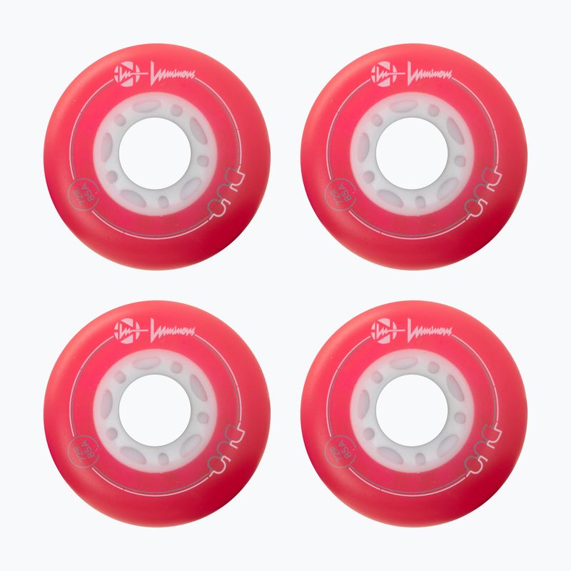 Kolieska na in-line korčule Luminous Led Wheels Duo 72mm/85A X4 red/blue 2
