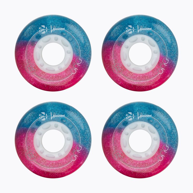 Kolieska na in-line korčule Luminous Led Wheels Duo 76mm/85A X4 galaxy/purple 2
