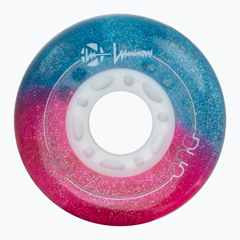 Kolieska na in-line korčule Luminous Led Wheels Duo 76mm/85A X4 galaxy/purple 3