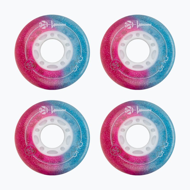 Kolieska na in-line korčule Luminous Led Wheels Duo 72mm/85A X4 galaxy/purple 2