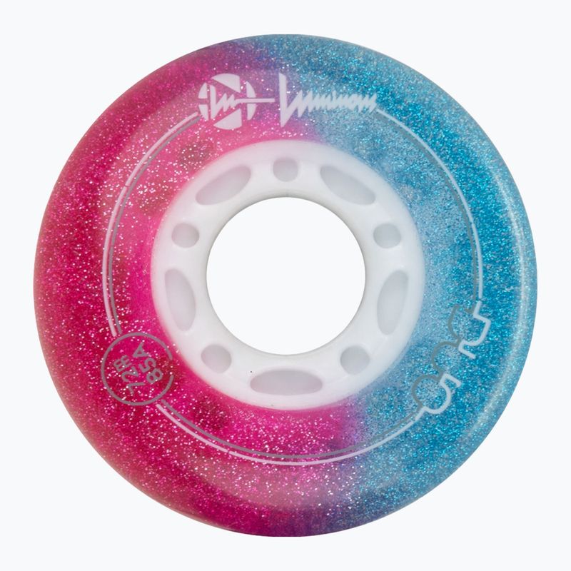 Kolieska na in-line korčule Luminous Led Wheels Duo 72mm/85A X4 galaxy/purple 3
