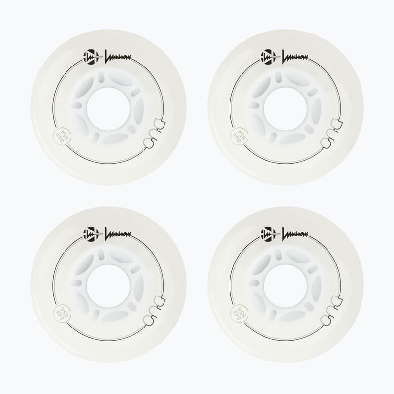 Kolieska na in-line korčule Luminous Led Wheels Duo 84mm/85A X4 white/blue 2