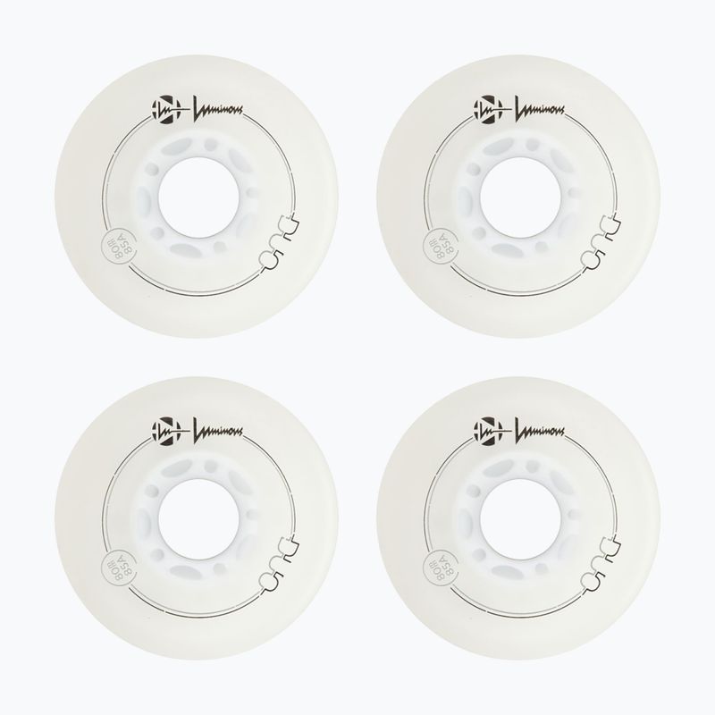 Kolieska na in-line korčule Luminous Led Wheels Duo 80mm/85A X4 white/blue 2