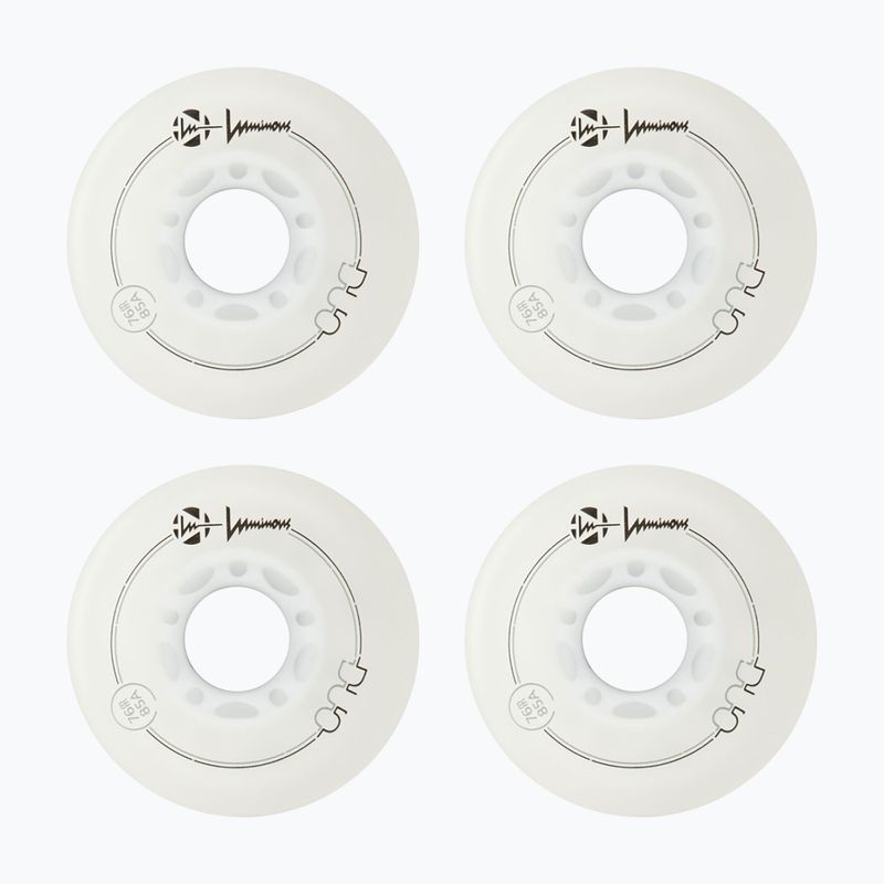 Kolieska na in-line korčule Luminous Led Wheels Duo 76mm/85A X4 white/blue 2