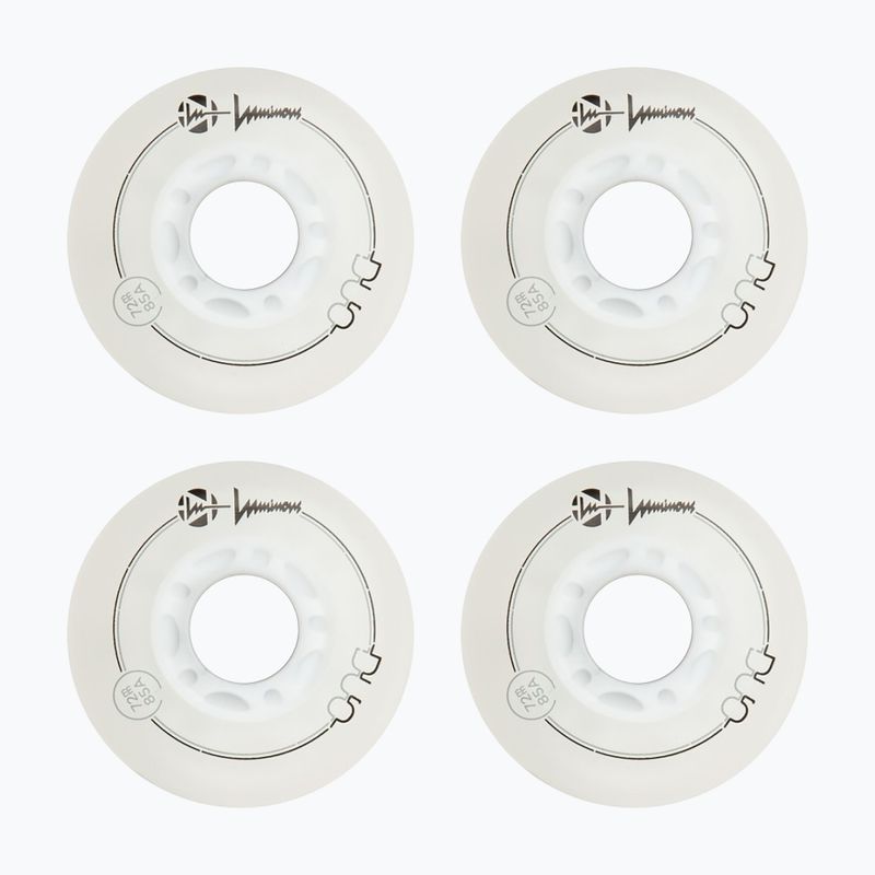 Kolieska na in-line korčule Luminous Led Wheels Duo 72mm/85A X4 white/blue 2