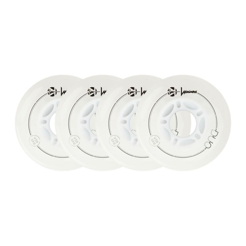 Kolieska na in-line korčule Luminous Led Wheels Duo 84mm/85A X4 white/red 6