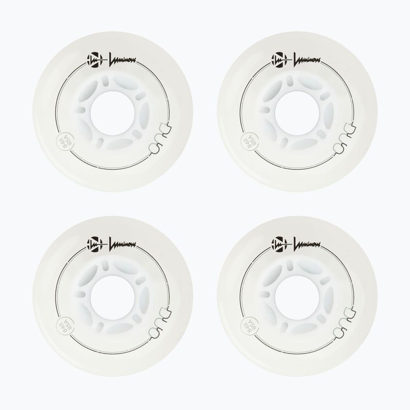 Kolieska na in-line korčule Luminous Led Wheels Duo 84mm/85A X4 white/red 2