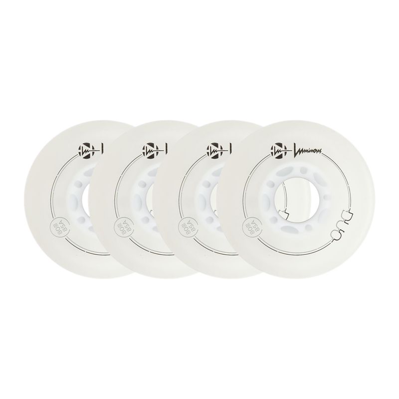 Kolieska na in-line korčule Luminous Led Wheels Duo 80mm/85A X4 white/red 6