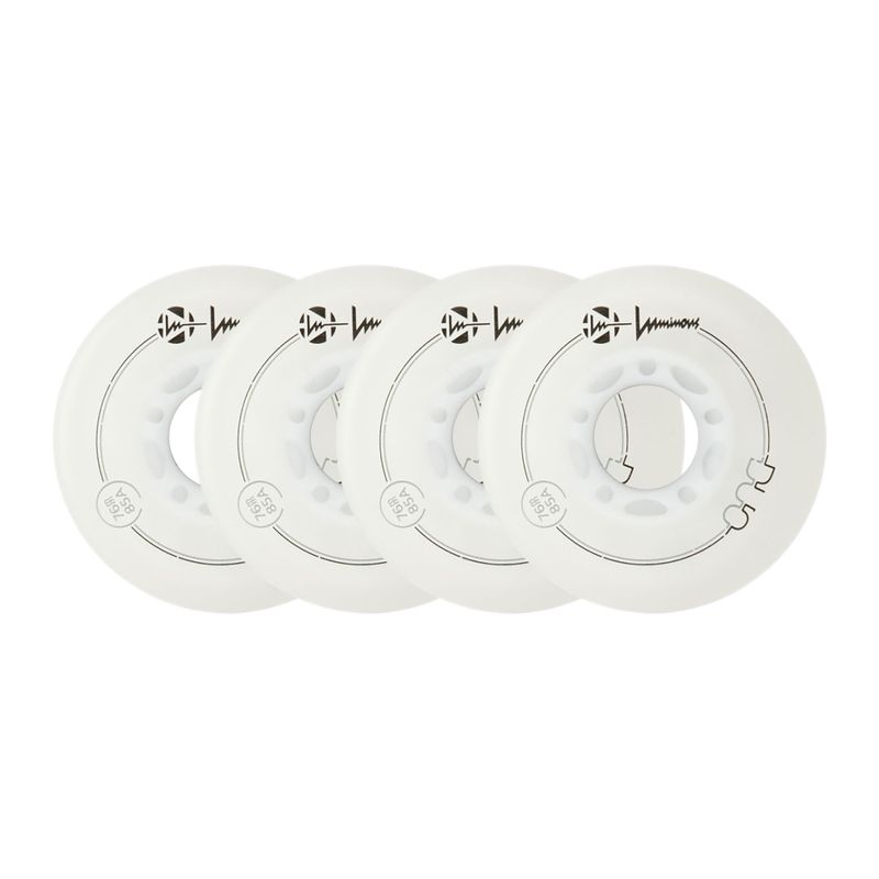 Kolieska na in-line korčule Luminous Led Wheels Duo 76mm/85A X4 white/red 6