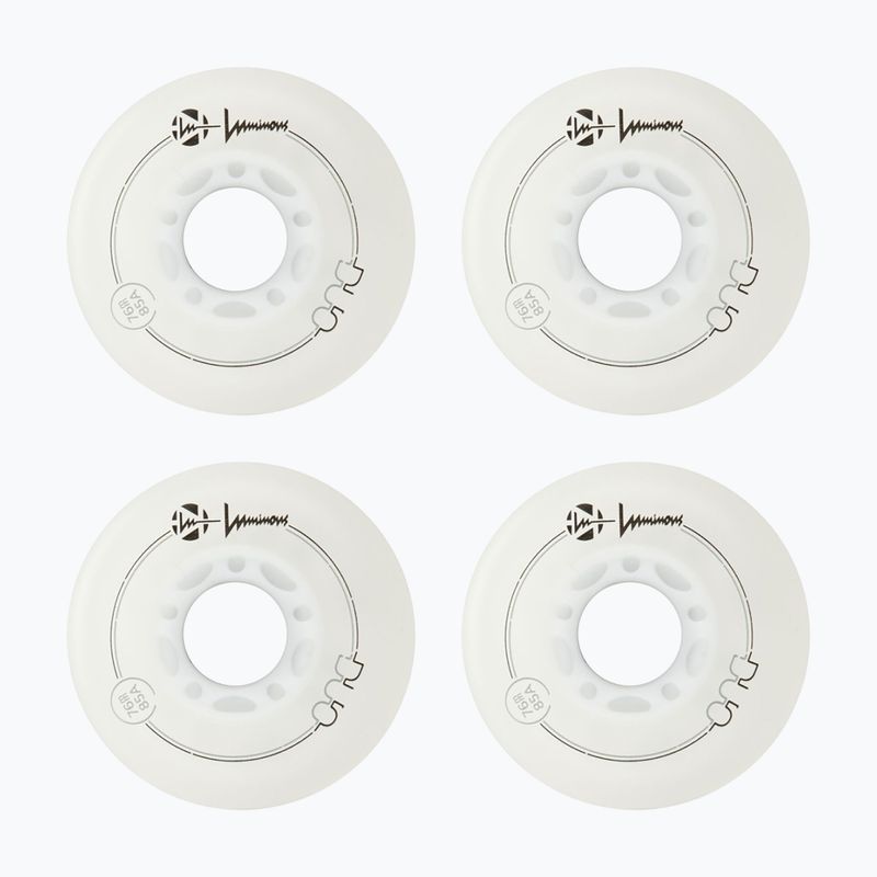 Kolieska na in-line korčule Luminous Led Wheels Duo 76mm/85A X4 white/red 2