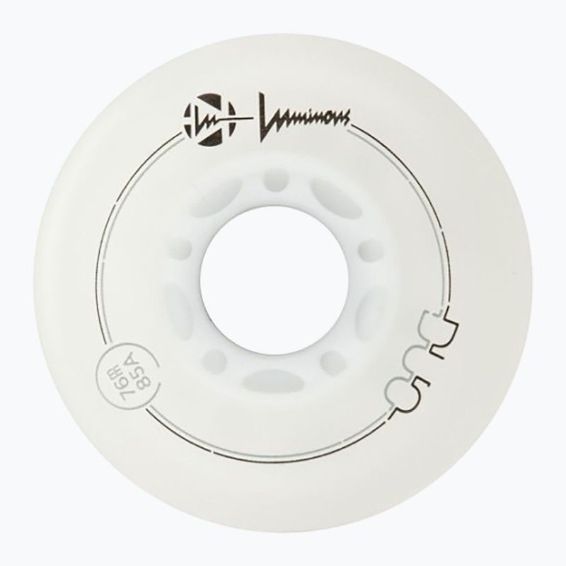 Kolieska na in-line korčule Luminous Led Wheels Duo 76mm/85A X4 white/red 3