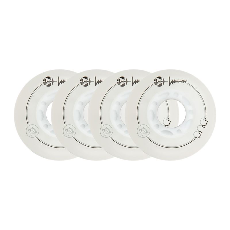 Kolieska na in-line korčule Luminous Led Wheels Duo 72mm/85A X4 white/red 6