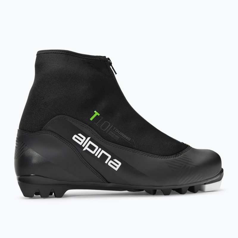 Pánske topánky na bežecké lyžovanie Alpina T 10 black/green 2