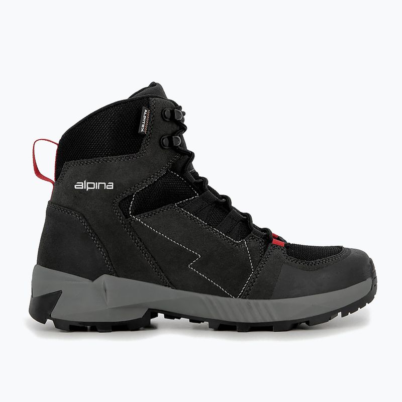 Pánske trekingové topánky Alpina Tracker Mid black/grey 11