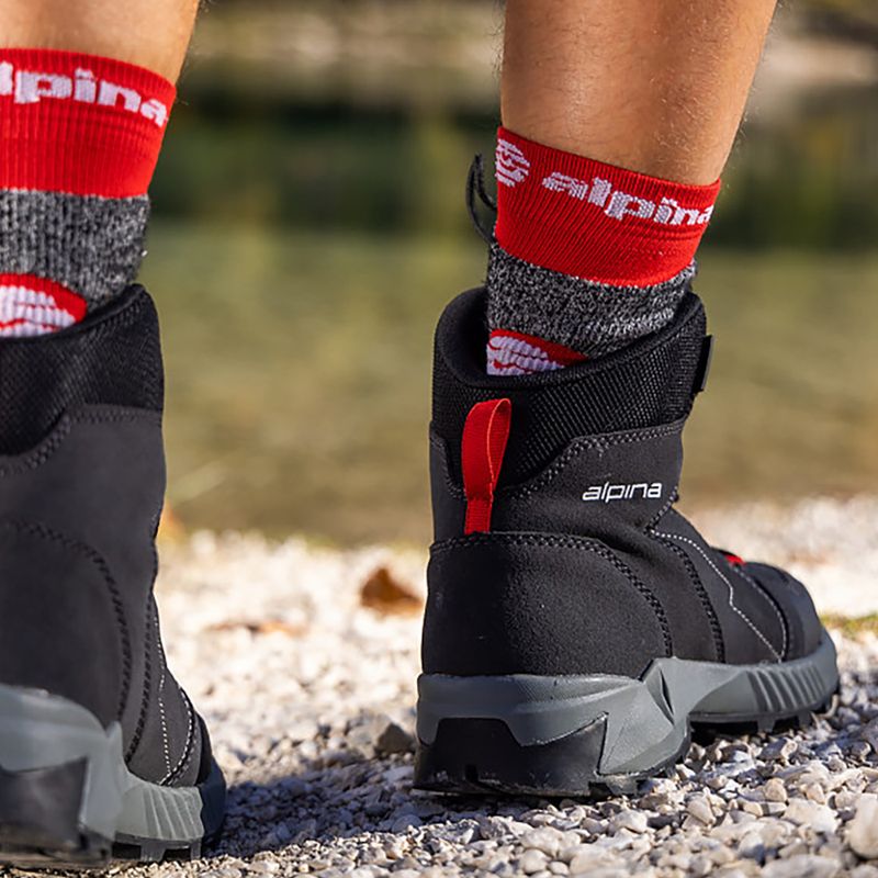 Pánske trekingové topánky Alpina Tracker Mid black/grey 15