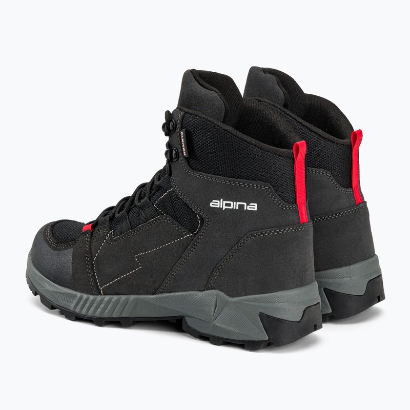 Pánske trekingové topánky Alpina Tracker Mid black/grey 3