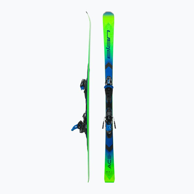 Zjazdové lyže Elan Ace SCX Fusion + EMX 12 green-blue AAJHRC21 2