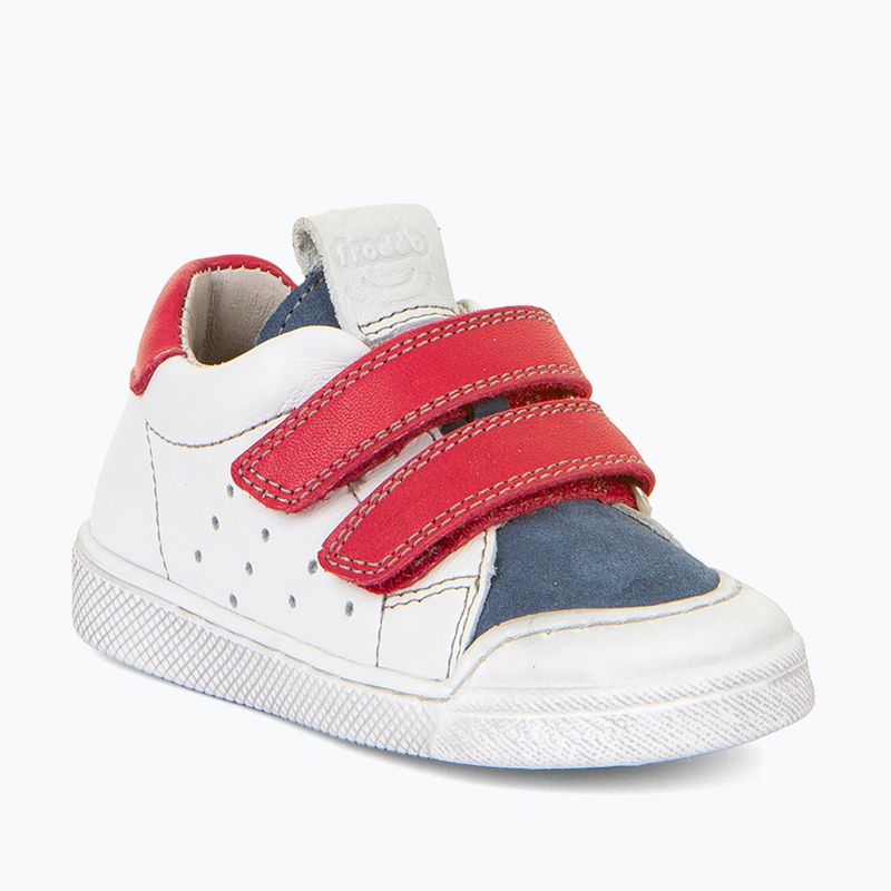 Detské barefoot topánky Froddo Rosario white/red 8