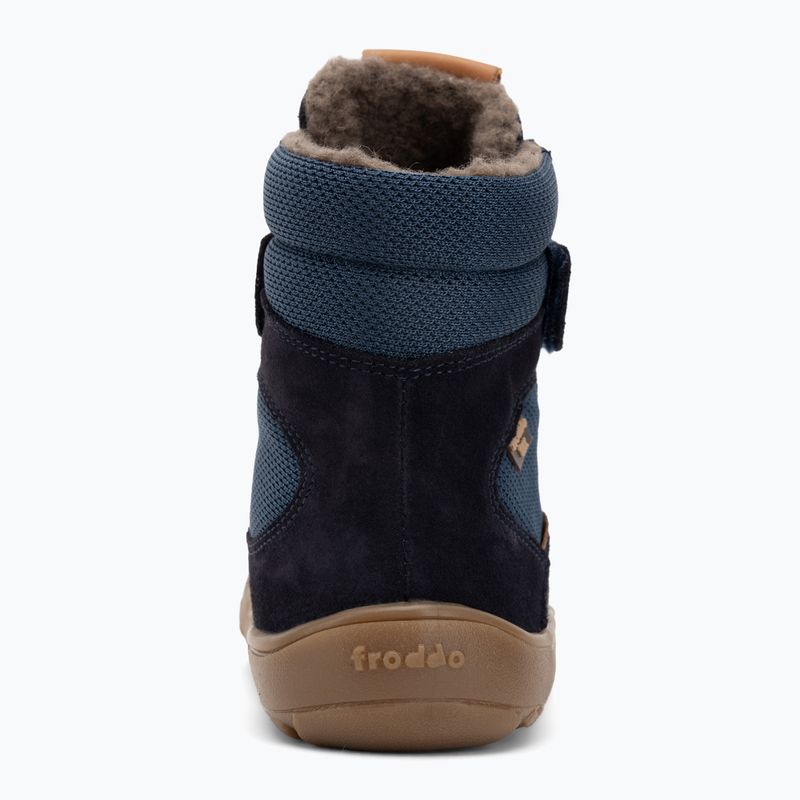 Detské snehové barefoot topánky Froddo Tex Winter dark blue 6