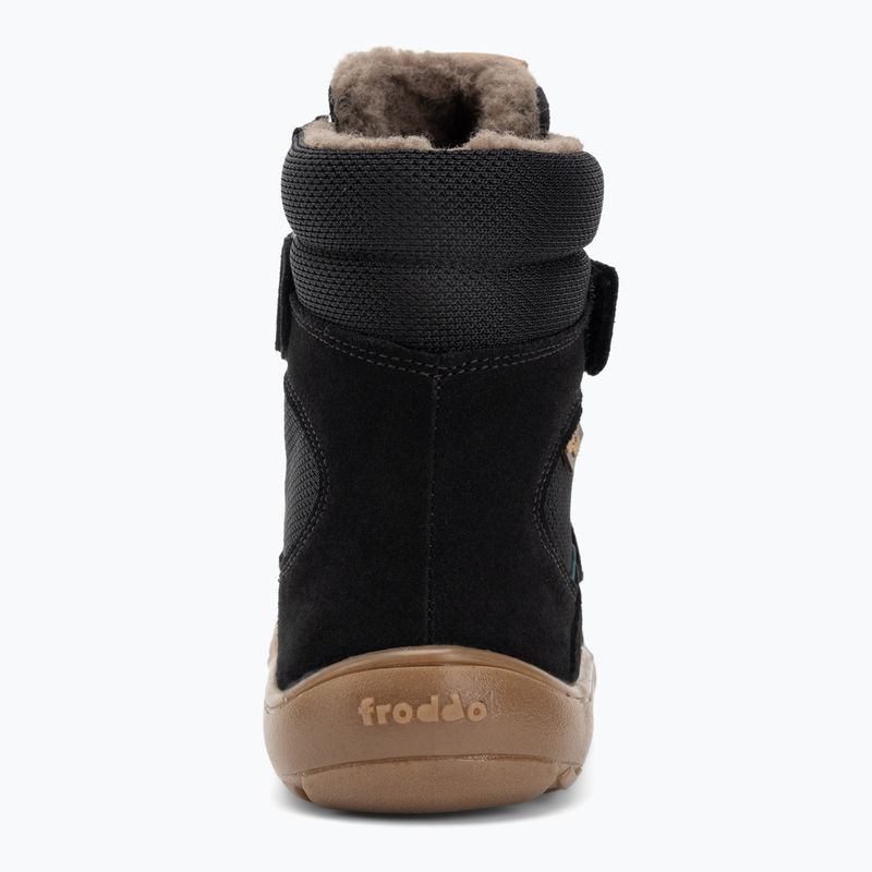 Detské snehové barefoot topánky Froddo Tex Winter black 6