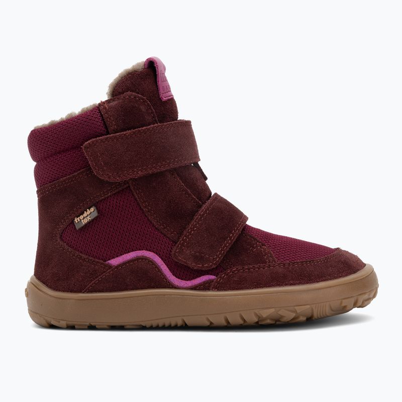 Detské snehové barefoot topánky Froddo Tex Winter bordeaux 2