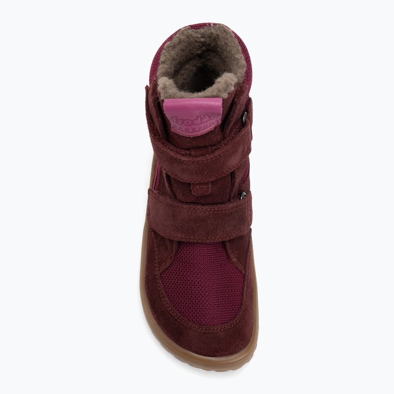 Detské snehové barefoot topánky Froddo Tex Winter bordeaux 7